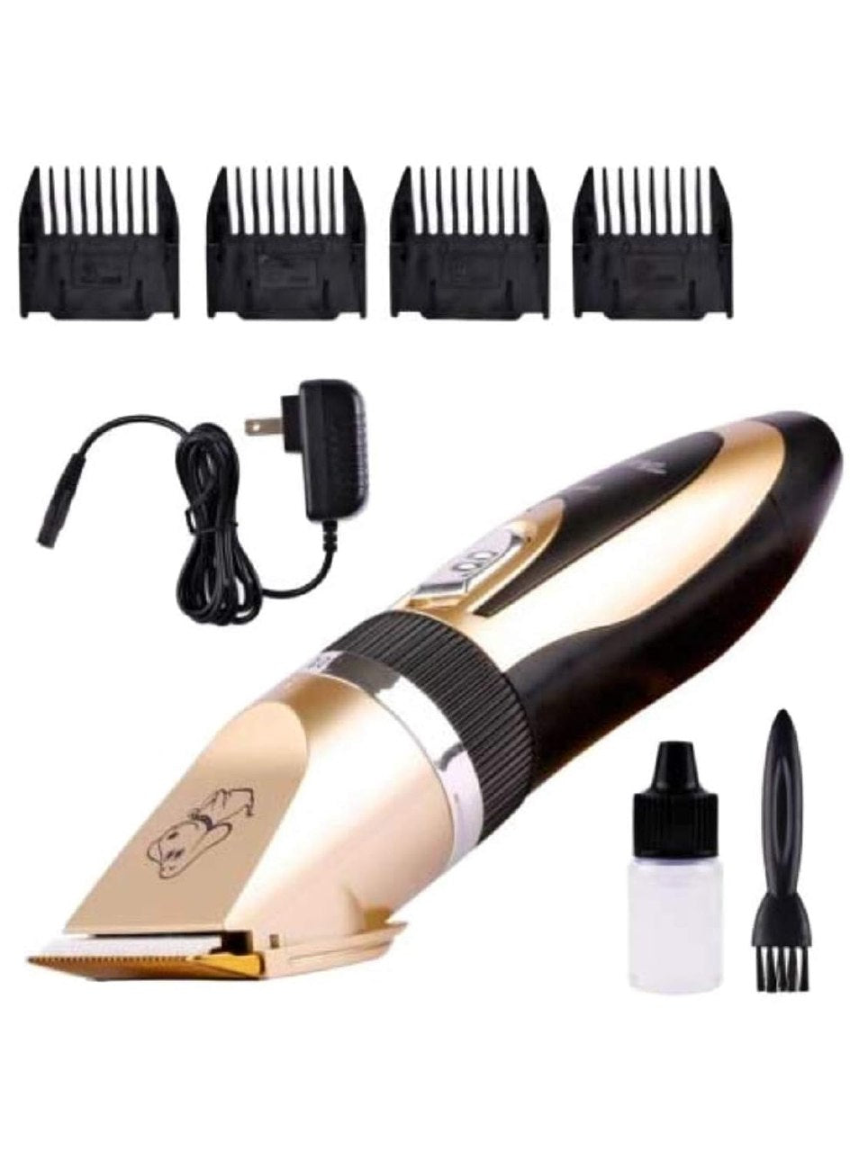 Pet Grooming Kit for Cats & Dogs – Cordless Hair Trimmer with 4 Guide Combs