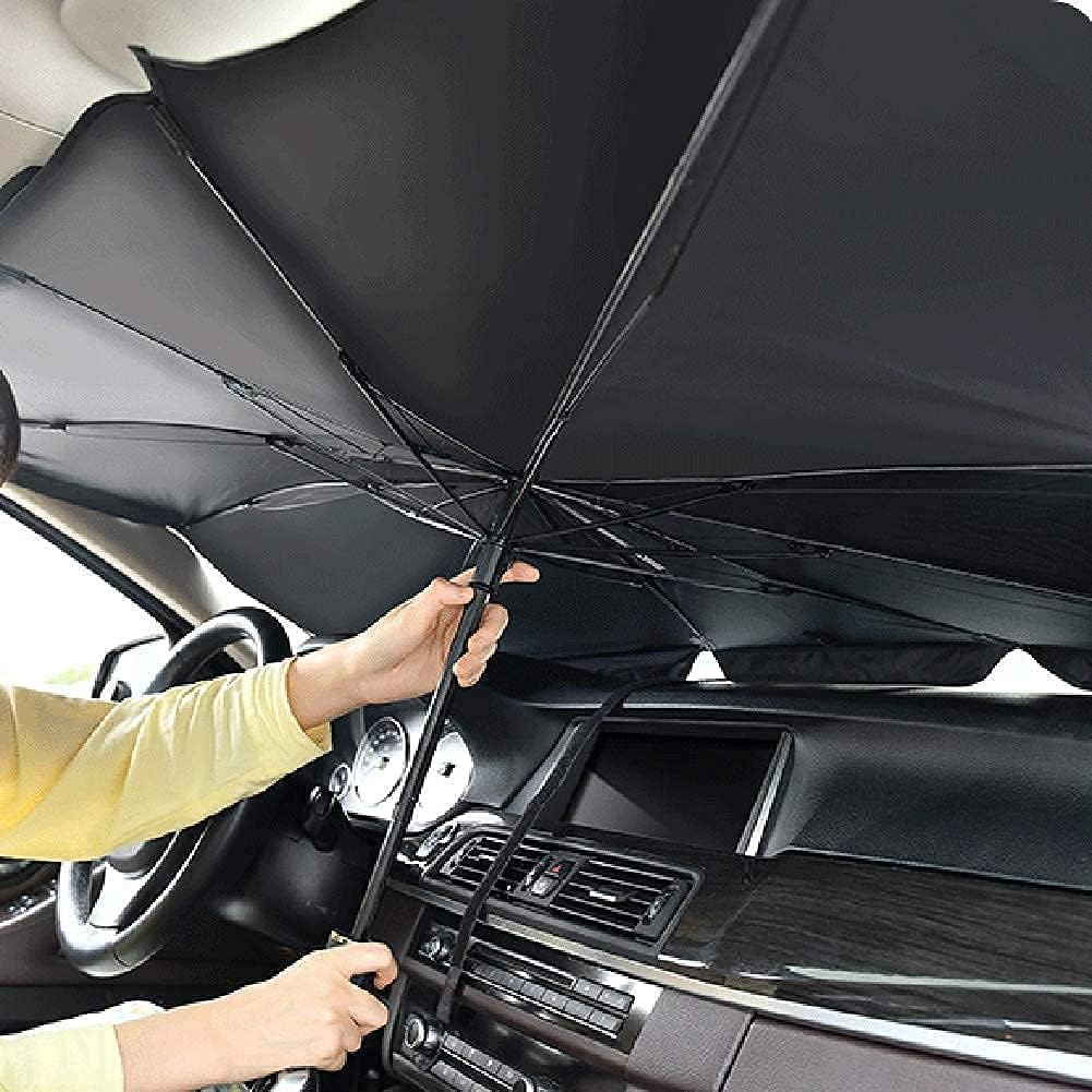 Car Sun Shade Windshield Cover – Foldable Umbrella Style Sun Protector