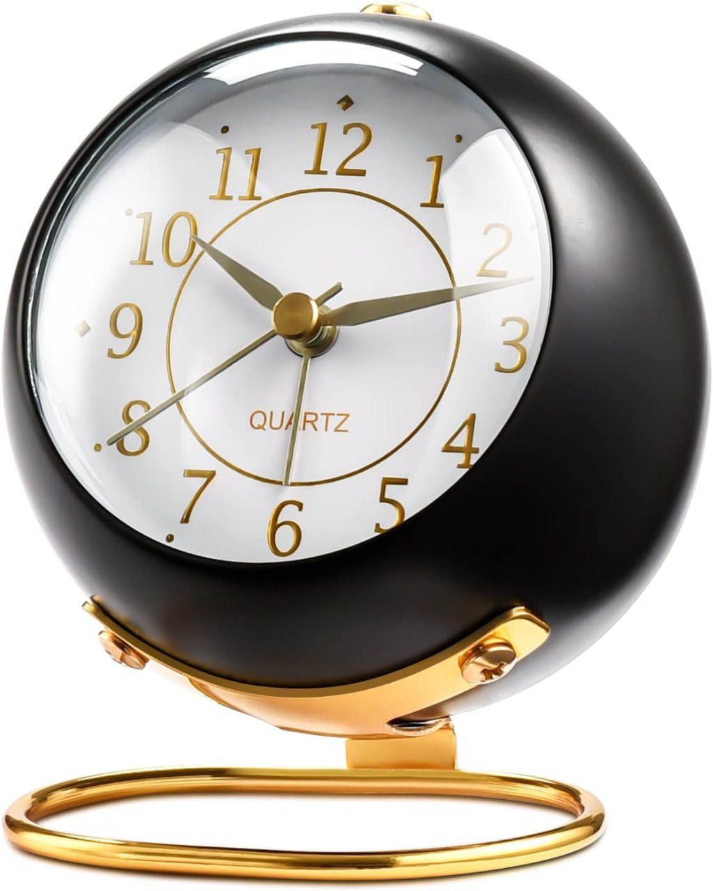 Retro Backlight Cute Desk Alarm Clock with Night Light